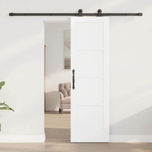vidaXL Sliding Door ORKDAL White 61 x 198.5 cm Solid Pine Wood