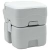 vidaXL Camping Toilet Grey and White 41.5 x 36.5 x 42 cm Polyethylene