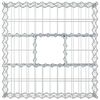 vidaXL Gabion Raised Bed Silver 60 x 60 x 20 cm Galvanised Steel
