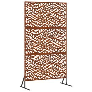 vidaXL Privacy Screen Grey 100 x 50 x 180 cm Weathering Steel