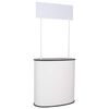 vidaXL Trade Show Counter Black and White 90 x 48 x 200 cm
