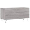 vidaXL Record Cabinet Grey Sonoma 100x38x48 cm Engineered Wood