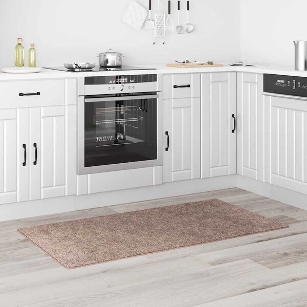 vidaXL Anti-slip Shaggy Rug Brown 80 x 150 cm PP