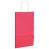 vidaXL Paper Bags 250 pcs with Handles Pink 21x11x36 cm