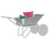 vidaXL Wheelbarrow Tray Replacement Silver 88 x 60 x 32 cm