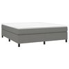 vidaXL Box Spring Bed Frame Dark Grey Super King Fabric (UK/IE/FI/NO only)
