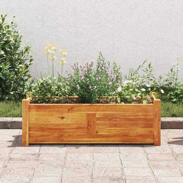 vidaXL Garden Raised Bed Acacia Wood 76x27.6x25 cm