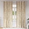 vidaXL Velvet Curtains with Curtains 2 pcs Cream 260 x 140 cm Velvet