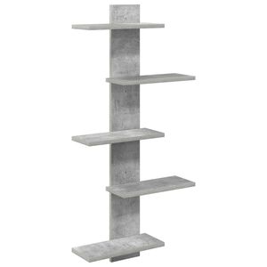 vidaXL Wall Floating Shelf Concrete Grey 48.5 x 15 x 101 cm