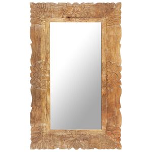 vidaXL Mirror 80x50 cm Solid Mango Wood