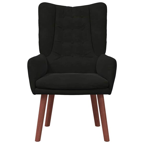 vidaXL Armchair Black 63 x 67 x 94 cm Velvet