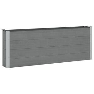 vidaXL Garden Raised Bed 2 pcs Black 200 x 30 x 72 cm