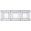 vidaXL Gabion Raised Bed Silver 150 x 50 x 80 cm Galvanised Steel