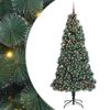 vidaXL Artificial Pre-lit Christmas Tree with Ball Set Green 240 cm