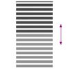 vidaXL Zebra Blind Black 130x230 cm Fabric Width 125.9 cm Polyester