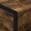 vidaXL Coffee Table Smoke Oak 80 x 50 x 40 cm Engineered Wood