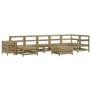 vidaXL 9 Piece Garden Sofa Set Impregnated Wood Pine