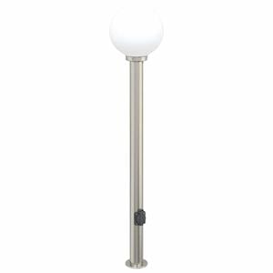 vidaXL Bollard Light with Outlet 120 cm Stainless Steel IP44