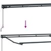 vidaXL Manual Awning Frame with LEDs Anthracite 4.5 x 3.5 m Aluminium