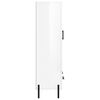 vidaXL Highboard High Gloss White 69.5x31x115 cm Engineered Wood