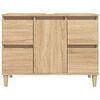 vidaXL Sink Cabinet Sonoma Oak 80x33x60 cm Engineered Wood