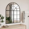 vidaXL Wall Mirror Black 80x100 cm Arch Iron