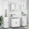 vidaXL Bathroom Furniture Set with Drawer 5 pcs High Gloss White