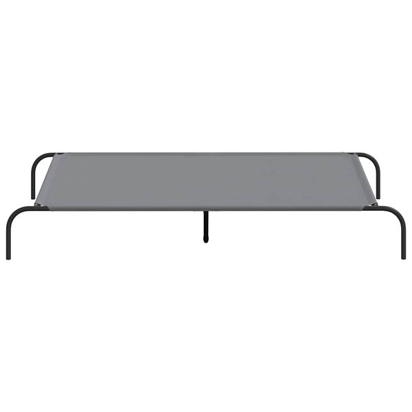 vidaXL Elevated Dog Bed Grey 150x90x20 cm Oxford Fabric and Steel