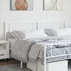 vidaXL Metal Replace Headboard White 200 cm