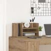 vidaXL Desk Organiser Black oak 44.5 x 24 x 25 cm Engineered wood