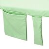 vidaXL Sunlounger Towels 2 pcs Green 210 x 75 cm