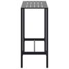 vidaXL Bar Table Black 100x50x110 cm Powder-coated Steel
