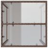 vidaXL Outdoor Bar Table Brown 70x70x110 cm Poly Rattan