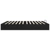vidaXL Ottoman Bed Frame Black Oak 203 x 160 x 25 cm Engineered Wood