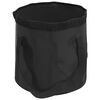 vidaXL Folding Buckets 2 pcs Black 30 L PVC