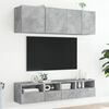 vidaXL TV Wall Cabinets 2 pcs Concrete Grey 40x30x30 cm Engineered Wood
