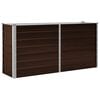 vidaXL Raised Bed | Brown | Galvanised Steel | Large | Rectangular | Modern