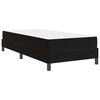 vidaXL Box Spring Bed with Mattress Black 80 x 210 cm Fabric