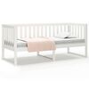 vidaXL Day Bed without Mattress White 80x200 cm Solid Wood Pine