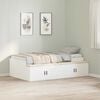 vidaXL Bed Frame with Drawer White 80 x 200 cm Engineered Wood