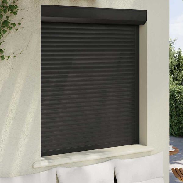 vidaXL Roller Shutter Aluminium 110x130 cm Anthracite