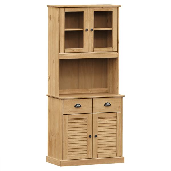 vidaXL Highboard VIGO 78x40x175 cm Solid Wood Pine