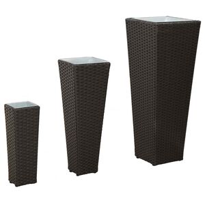 vidaXL Outdoor Set 3 pcs Black Metal