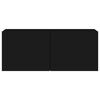 vidaXL TV Cabinet Wall-mounted Black 100x30x41 cm