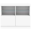 vidaXL Sideboard with LED Lights White 81x37x67 cm