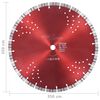 vidaXL Diamond Cutting Disc with Turbo and Holes Steel 350 mm