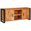 vidaXL TV Cabinet with Shelf Brown 120 x 33 x 50 cm Solid acacia wood