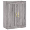 vidaXL Highboard Grey Sonoma 69.5x34x180 cm Engineered Wood