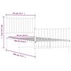 vidaXL Metal Bed Frame without Mattress with Footboard Black 90x190cm