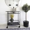 House Nordic Bar Trolley Avery 68x40x59 cm Black